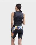 ALÉ Cycling shorts without bib - PR-R KENYA LADY - black/beige/blue/yellow/red