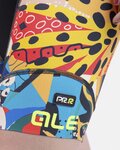 ALÉ Cycling shorts without bib - PR-R KENYA LADY - black/beige/blue/yellow/red