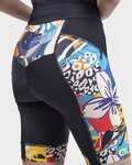 ALÉ Cycling shorts without bib - PR-R KENYA LADY - black/beige/blue/yellow/red