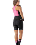 ALÉ Cycling bib shorts - TRAGUARDO LADY - pink/black