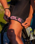 ALÉ Cycling bib shorts - TRAGUARDO LADY - pink/black