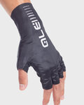 ALÉ Cycling fingerless gloves - SUNSELECT CRONO - black/white
