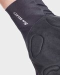 ALÉ Cycling fingerless gloves - SUNSELECT CRONO - black/white