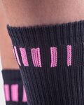 ALÉ Cyclingclassic socks - LOGO Q-SKIN  - black/pink