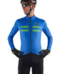 ALÉ Cycling summer long sleeve jersey - WARM AIR SUMMER - blue