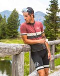 ALÉ Cycling short sleeve jersey - VINTAGE MERINO - black/purple
