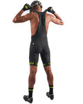 ALÉ Cycling bib shorts - STRADA - black/yellow