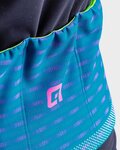 ALÉ Cycling winter long sleeve jersey - GREEN ROAD LADY WNT - blue/pink
