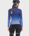 ALÉ Cycling winter long sleeve jersey - BULLET LADY WINTER - blue