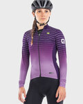 ALÉ Cycling winter long sleeve jersey - BULLET LADY WINTER - purple