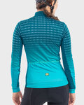 ALÉ Cycling winter long sleeve jersey - BULLET LADY WINTER - turquoise