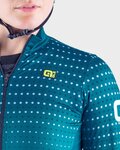 ALÉ Cycling winter long sleeve jersey - BULLET LADY WINTER - turquoise