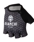 BIANCHI MILANO Cycling fingerless gloves - ALVIA - white/black