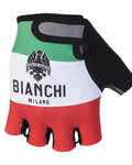 BIANCHI MILANO Cycling fingerless gloves - ALVIA - white/red/green