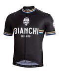 BIANCHI MILANO Cycling short sleeve jersey - NEW PRIDE - white/black