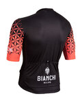 BIANCHI MILANO Cycling short sleeve jersey - PEDASO - pink/black
