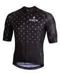 BIANCHI MILANO Cycling short sleeve jersey - SAVIGNANO - black