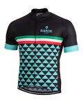 BIANCHI MILANO Cycling short sleeve jersey - CODIGORO - black