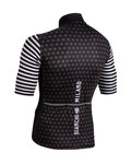 BIANCHI MILANO Cycling short sleeve jersey - DAVOLI - black/white