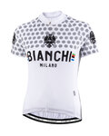 BIANCHI MILANO Cycling short sleeve jersey - CROSIA LADY - white/grey