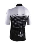 BIANCHI MILANO Cycling short sleeve jersey - QUIRRA - black/white