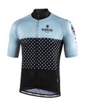 BIANCHI MILANO Cycling short sleeve jersey - QUIRRA - black/light blue