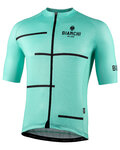 BIANCHI MILANO Cycling short sleeve jersey - DISUERI - light blue