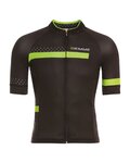 Cycling short sleeve jersey - POLKA  - black/green