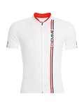 Cycling short sleeve jersey - BLADE  - white/pink