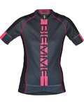 BIEMME Cycling short sleeve jersey - POISON LADY - grey/pink