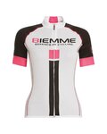 Cycling short sleeve jersey - IDENTITY18 LADY - black/white/pink