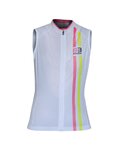 Cycling sleeveless jersey - ITEM TWO LADY - pink/white/yellow