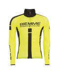 Cycling winter long sleeve jersey - JAMPA™ 2.0 WINTER - black/yellow