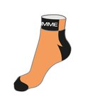 Cycling ankle socks - COOLMAX - black/orange