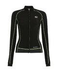 BIEMME Cycling winter long sleeve jersey - FLEX LADY WINTER  - black/green