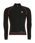 Cycling winter long sleeve jersey - FLEX WINTER  - black/red