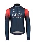 BIORACER Cycling winter long sleeve jersey - INEOS GRENADIERS '22 - blue/red