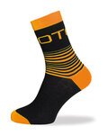 BIOTEX Cyclingclassic socks - LINES - orange/black