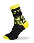 BIOTEX Cyclingclassic socks - LINES - black/yellow