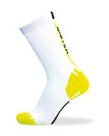 BIOTEX Cyclingclassic socks - RACE - yellow/white