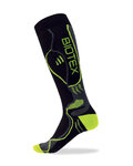 BIOTEX Cycling knee-socks - RACE THERMOLITE - black/yellow