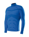 BIOTEX Cycling long sleeve t-shirt - POWERFLEX WARM - blue