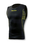 BIOTEX Cycling sleeve less t-shirt - SEAMLESS - black/yellow