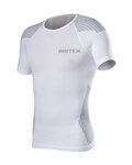 BIOTEX Cycling short sleeve t-shirt - BIOFLEX RAGLAN - white/grey