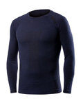 BIOTEX Cycling long sleeve t-shirt - CALORE MERINO - blue