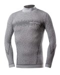 BIOTEX Cycling long sleeve t-shirt - 3D TURTLENECK - grey