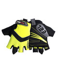 BIOTEX Cycling fingerless gloves - SUMMER - yellow/black