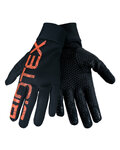BIOTEX Cycling long-finger gloves - THERMAL TOUCH GEL - orange/black