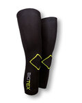 BIOTEX Cycling leg warmers - SEAMLESS - yellow/black