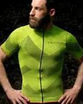 BIOTEX Cycling short sleeve jersey - SOFFIO - yellow